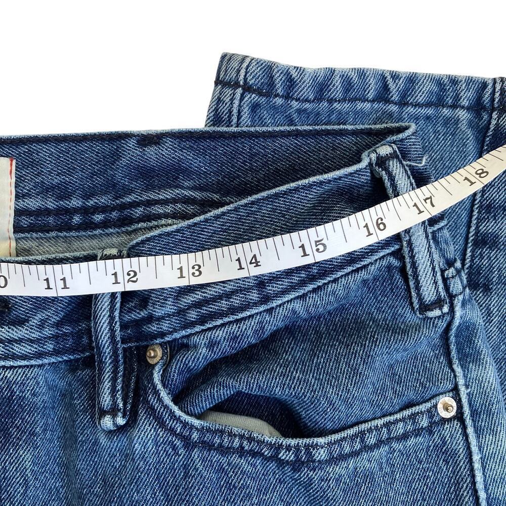 BDG Urban Outfitters Sz 33/32 Skate Fit Jeans Patchwork Baggy Jeans Mid Wash - Picture 9 of 16